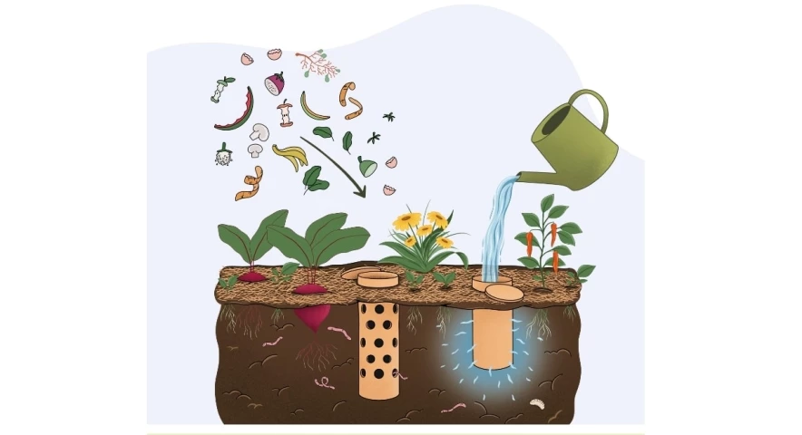 Jardins : il crée un potager-composteur autonome pour faire pousser ses  légumes et faire son compost 